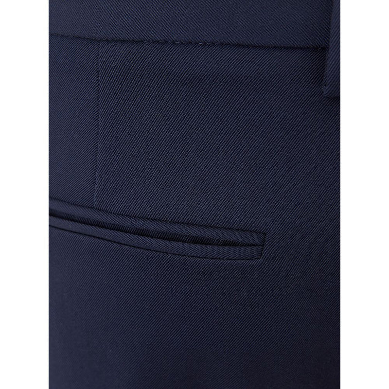 Lardini Elegant Blue Wool Pants for Women - Timeless Italian Style