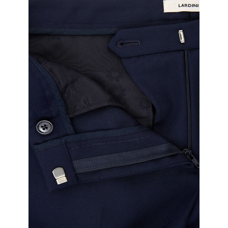 Lardini Elegant Blue Wool Pants for Women - Timeless Italian Style