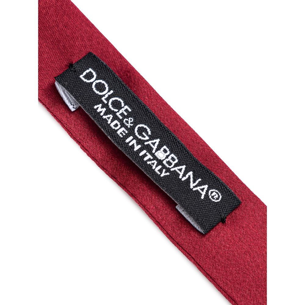 Nœud papillon en soie rouge Dolce &amp; Gabbana