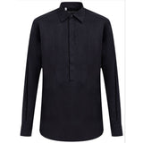 Chemise en coton bleu marine Dolce &amp; Gabbana