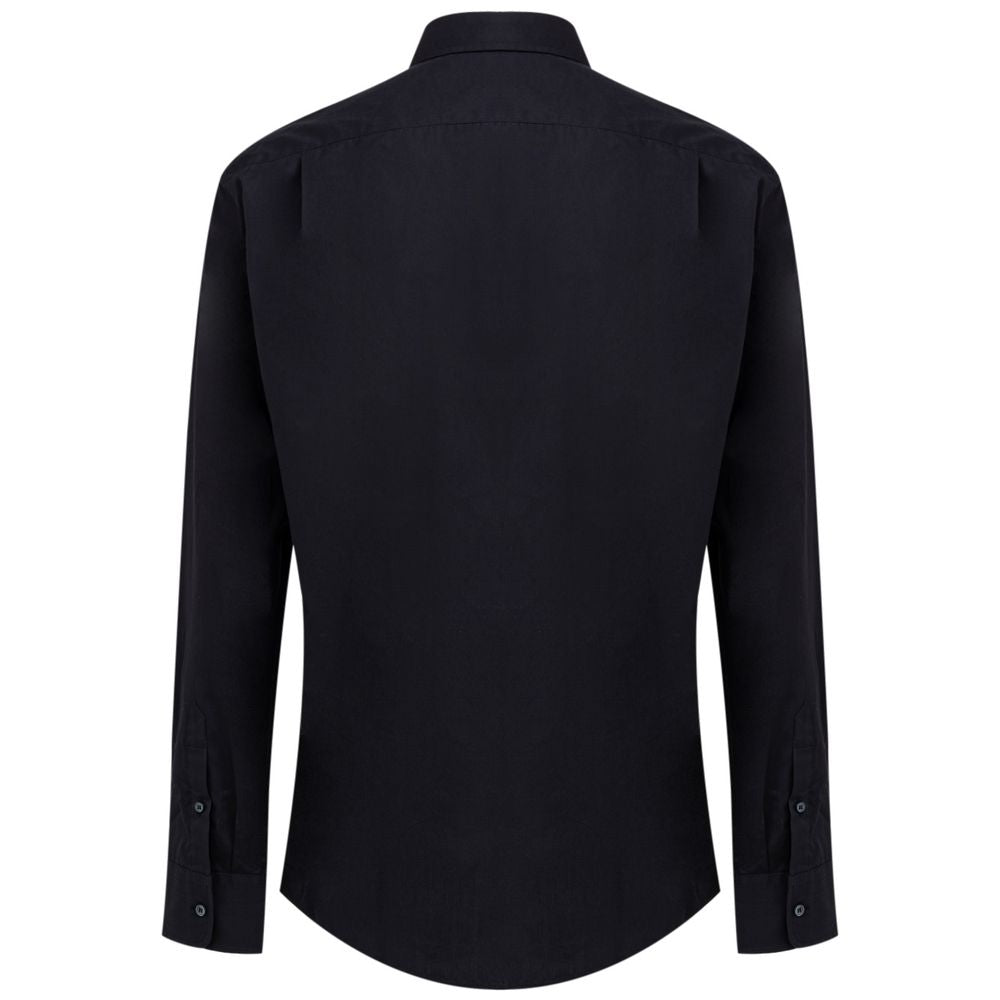Chemise en coton bleu marine Dolce &amp; Gabbana