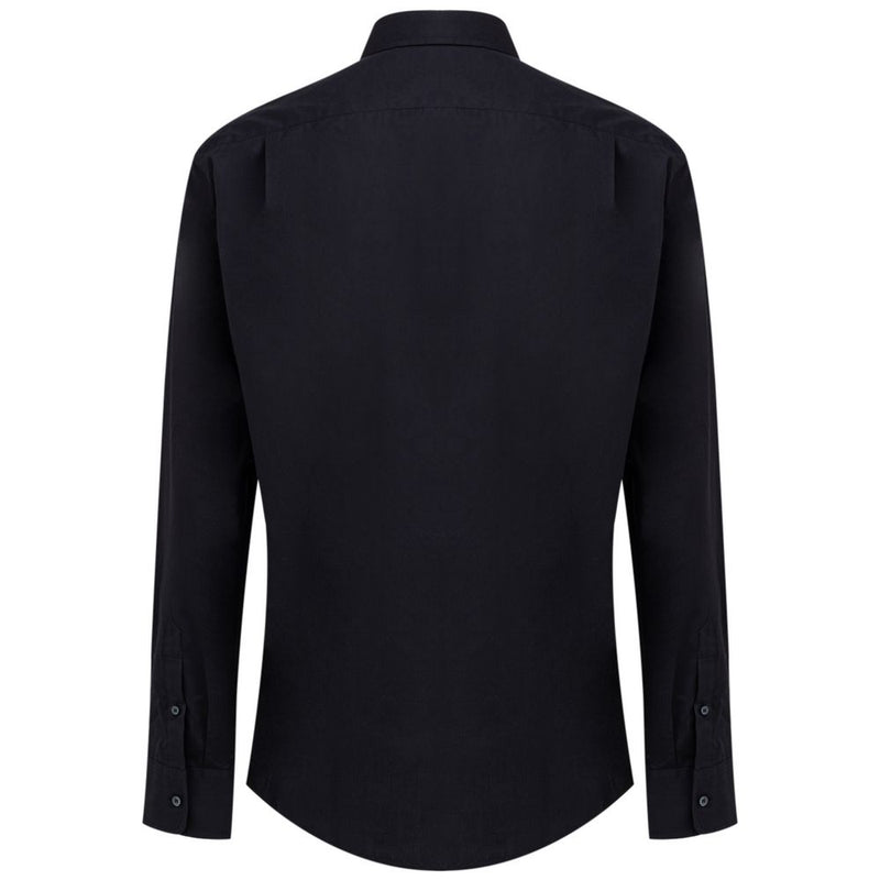 Dolce & Gabbana Navy Blue Cotton Shirt