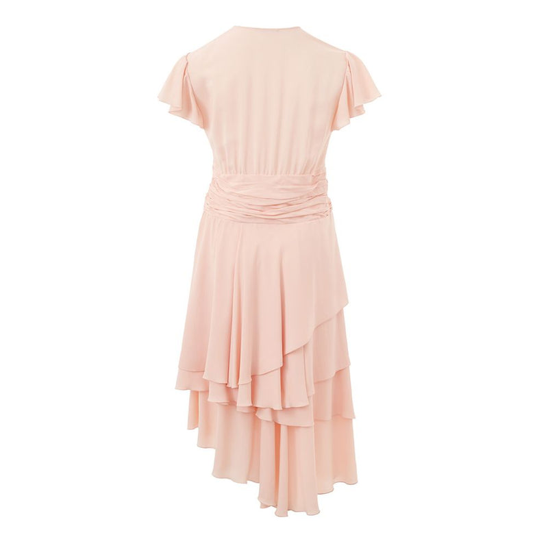 Lardini Elegant Pink Acetate Dress - Sophisticated Style