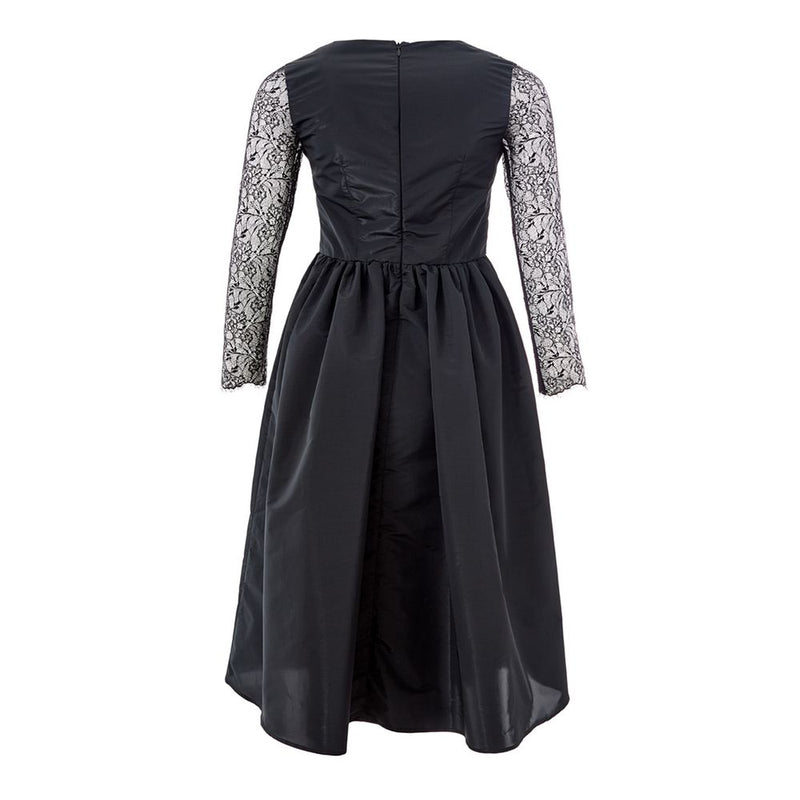 Lardini Elegant Black Polyester Dress for Upscale Events