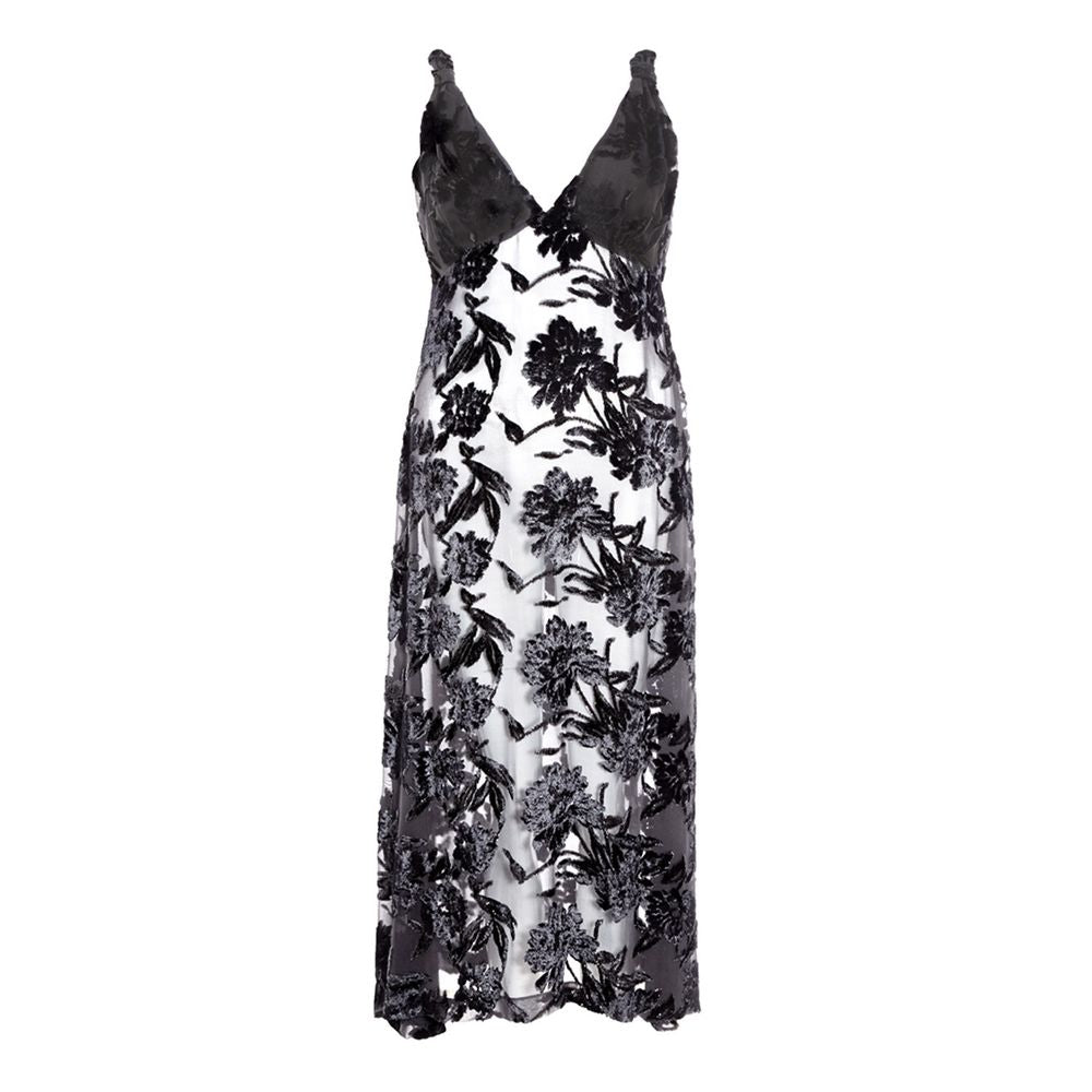 Robe Élégante Noire en Viscose Lardini pour Femme