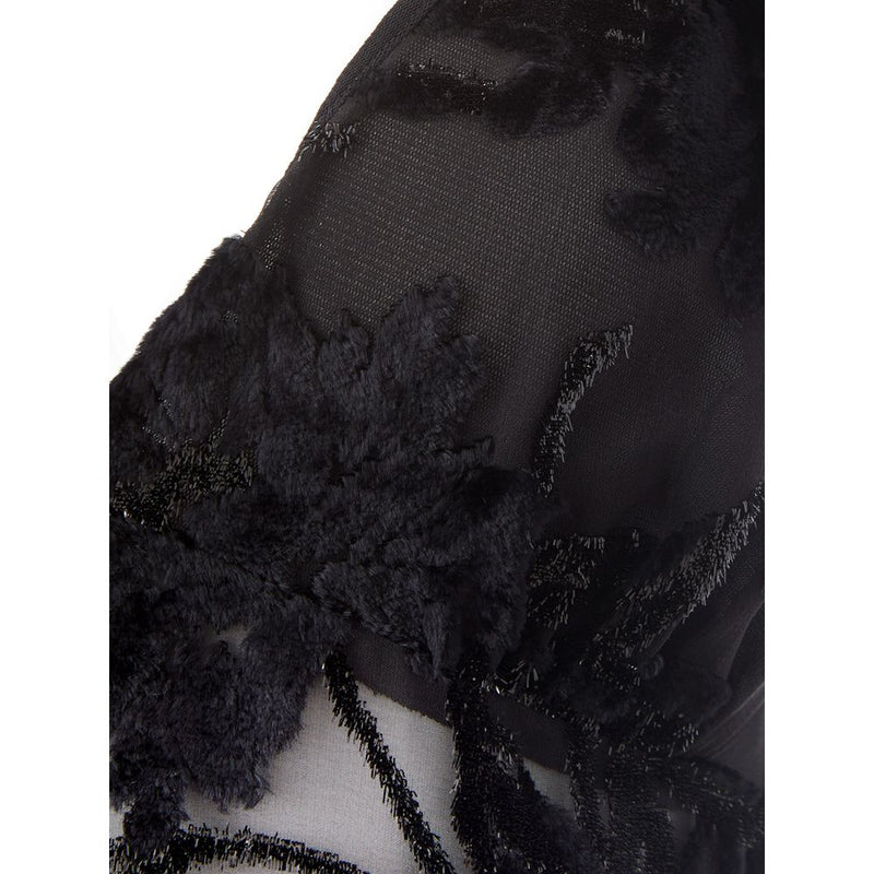 Lardini Elegant Black Viscose Dress for Women