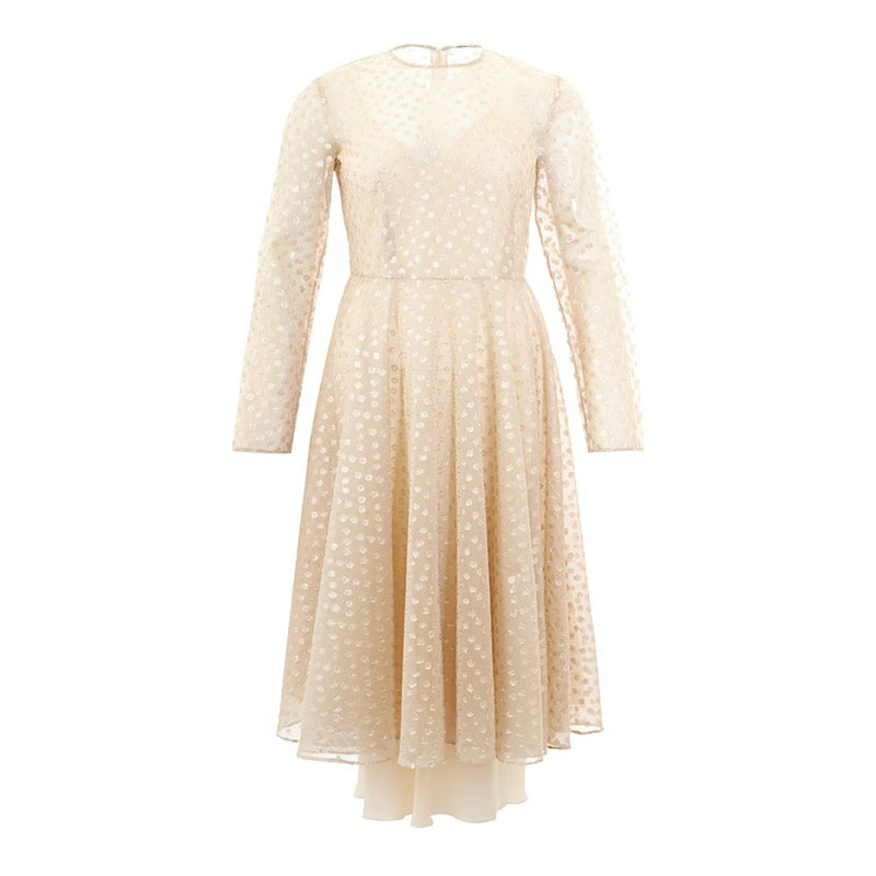 Lardini Beige Cotton Elegance Dress - Versatile and Timeless