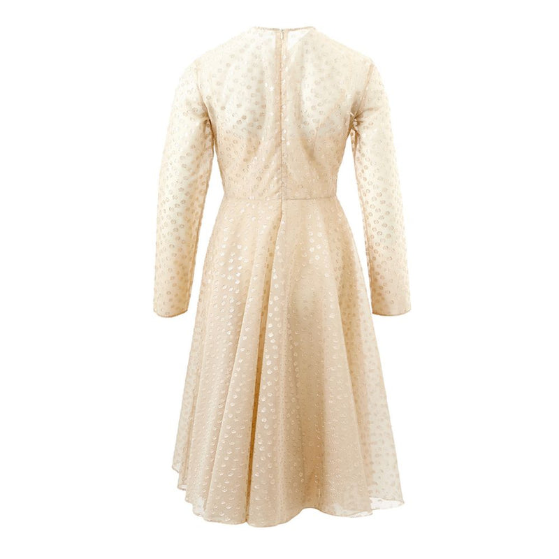 Lardini Beige Cotton Elegance Dress - Versatile and Timeless