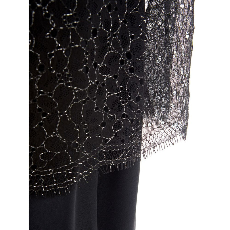 Lardini Elegant Black Nylon Dress - Timeless Italian Style