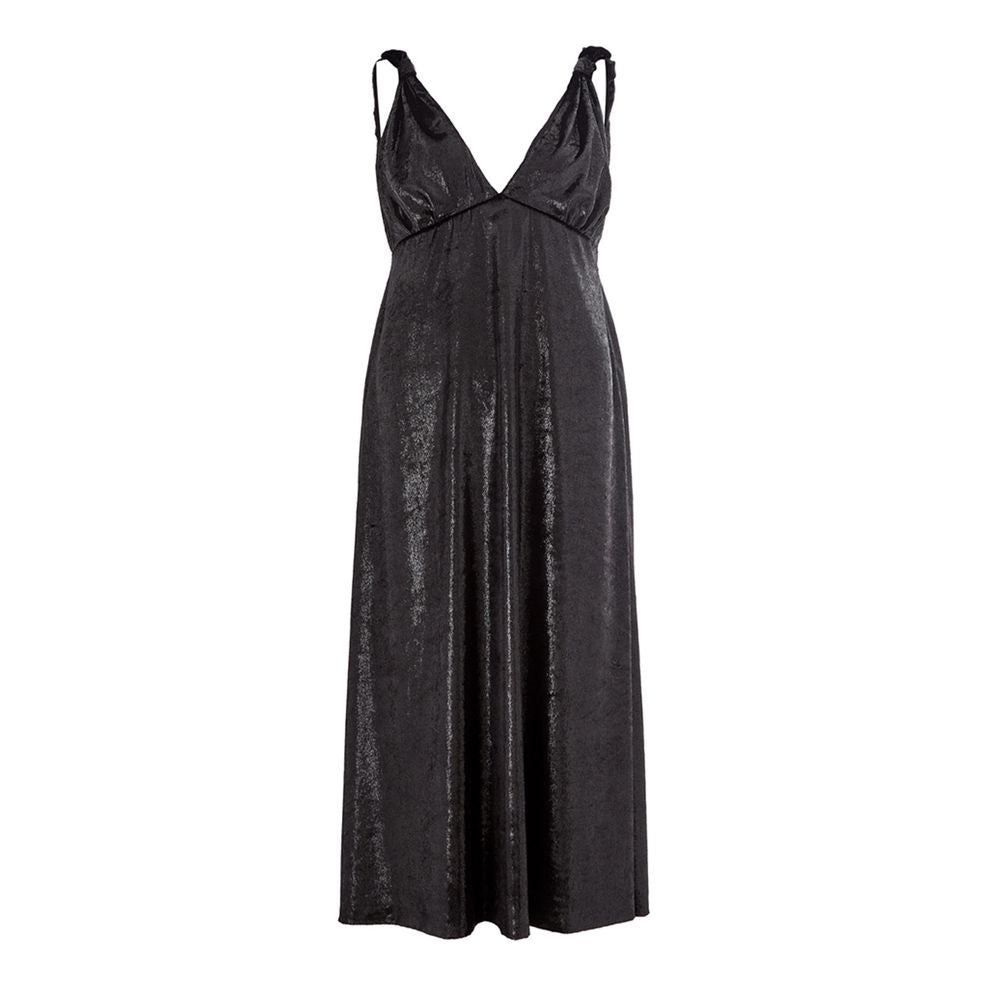 Lardini Elegant Polyester Black Dress - Timeless Italian Style