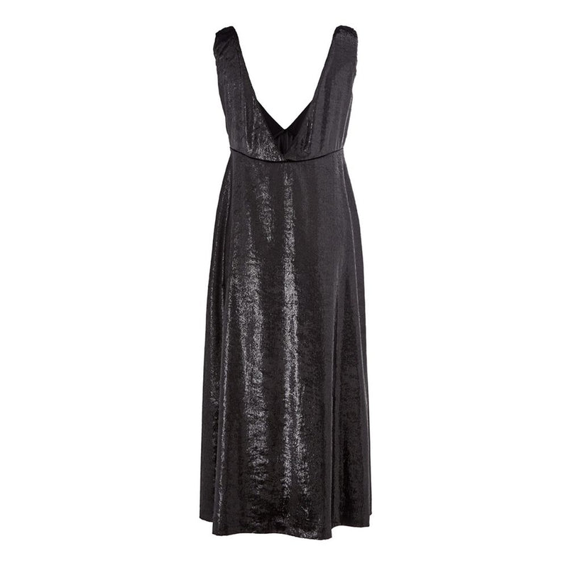 Lardini Elegant Polyester Black Dress - Timeless Italian Style