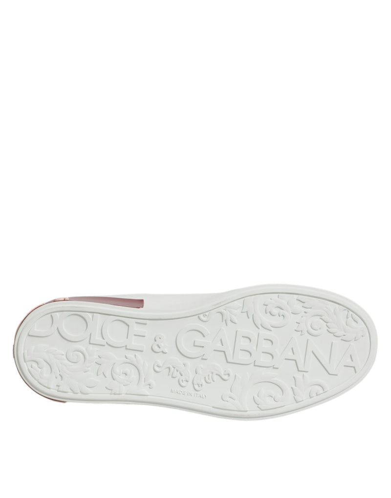 Dolce & Gabbana Portofino Men Sneaker Shoes - Luxe Noir et Rouge