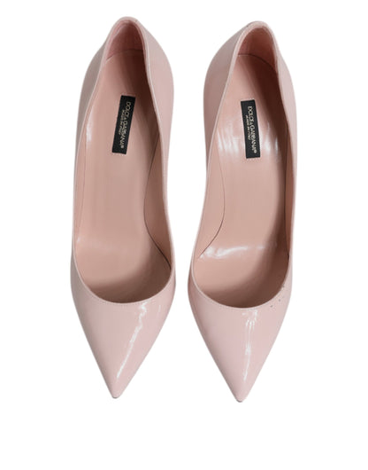 Dolce &amp; Gabbana roze lakleren pumps met stilettohak