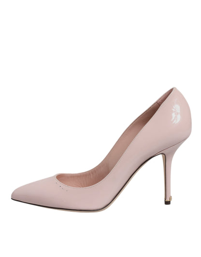 Dolce &amp; Gabbana roze lakleren pumps met stilettohak