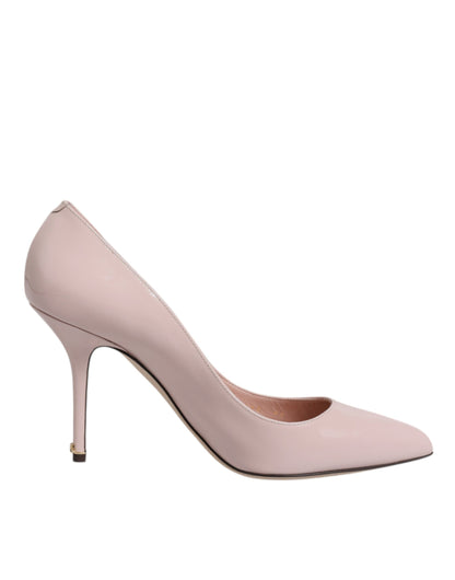 Dolce &amp; Gabbana roze lakleren pumps met stilettohak