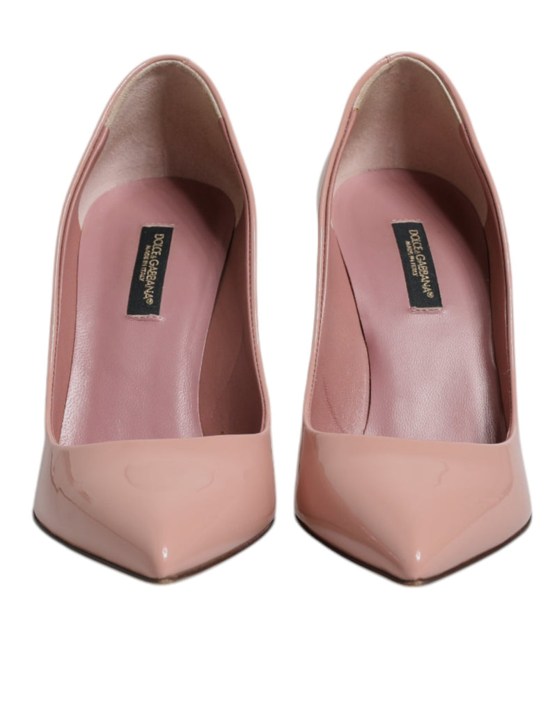 Dolce & Gabbana Pink Patent Leather Stiletto Heel Pumps