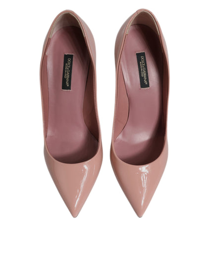 Dolce &amp; Gabbana roze lakleren pumps met stilettohak