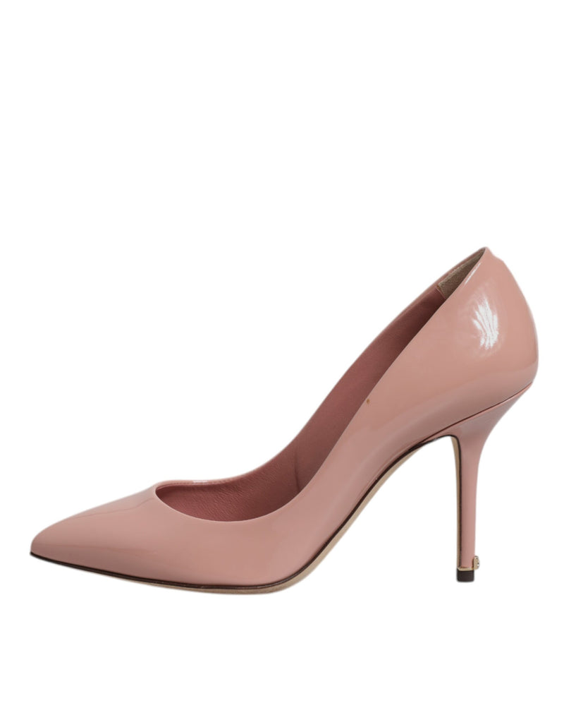 Dolce & Gabbana Pink Patent Leather Stiletto Heel Pumps