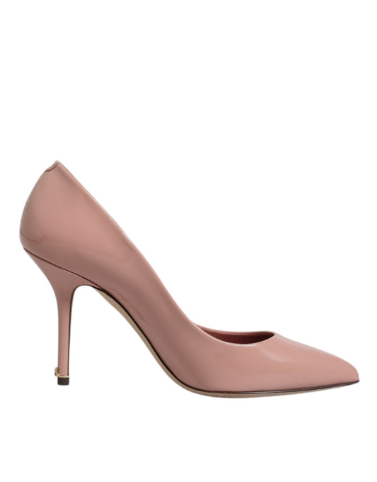 Dolce &amp; Gabbana roze lakleren pumps met stilettohak
