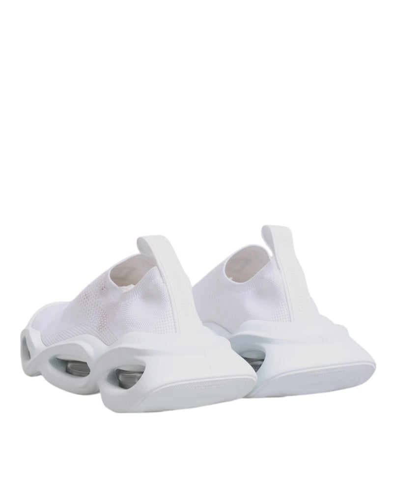 Dolce & Gabbana White Slip On Wave Low Top Sneakers