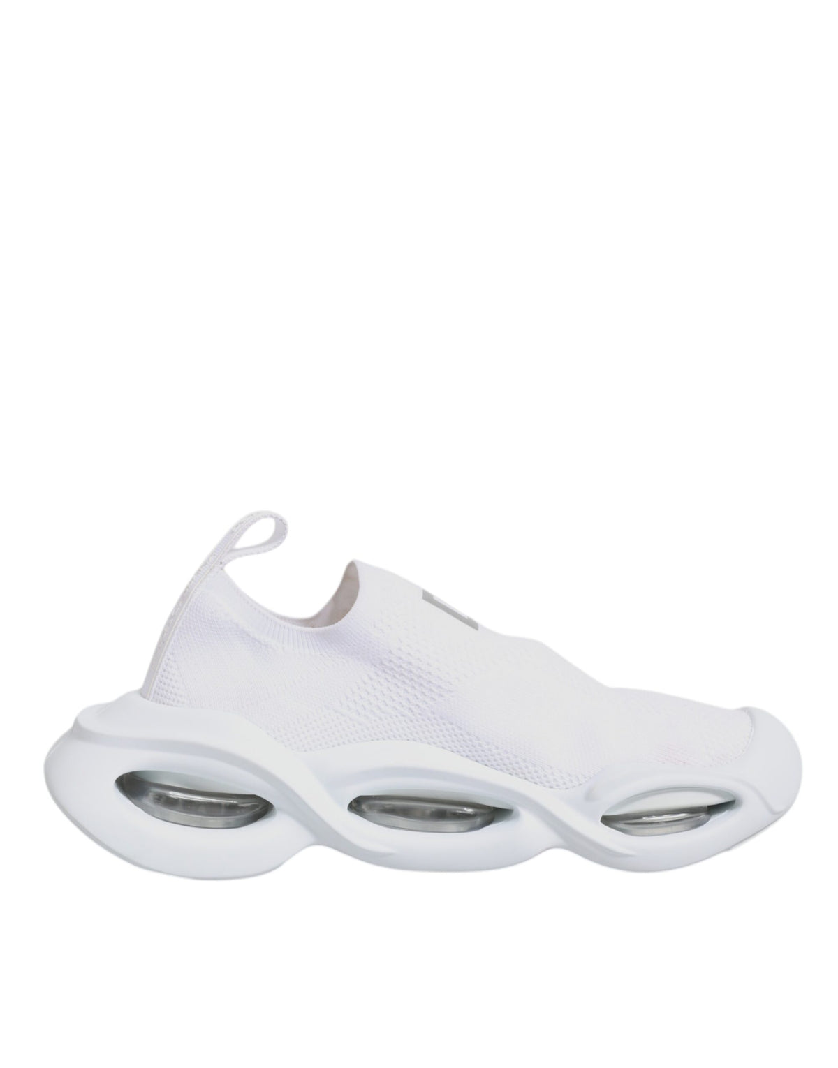 Dolce & Gabbana White Slip On Wave Low Top Sneakers