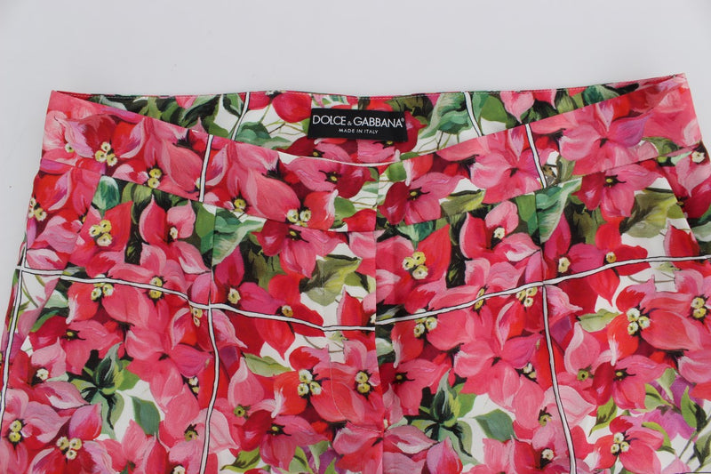 Shorts pantalons capris à motifs floraux multicolores Dolce &amp; Gabbana
