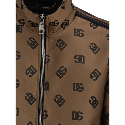 Dolce & Gabbana Bronze Polyester Jackets & Coat