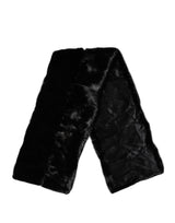 Dolce & Gabbana Écharpe en Fourrure Noire avec Col