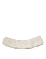 Dolce & Gabbana Écharpe Col en Fourrure de Vison Blanche