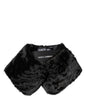 Foulard Dolce & Gabbana en fourrure d'agneau noire pour femme
