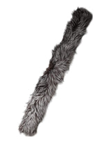 Dolce & Gabbana Gray Fox Fur Neck Wrap Scarf