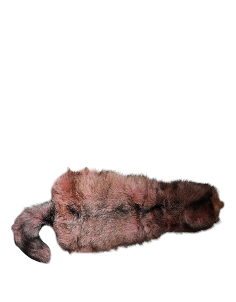 Dolce & Gabbana Écharpe Neck Warmer en Fourrure de Renard Rose