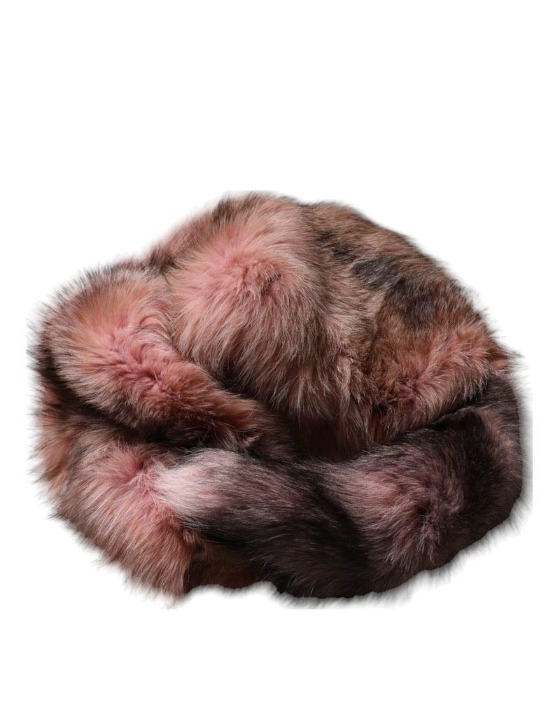 Dolce & Gabbana Écharpe Neck Warmer en Fourrure de Renard Rose