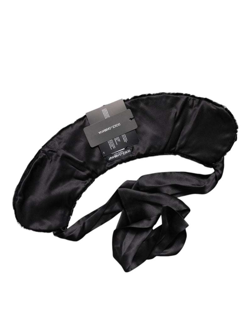 Dolce & Gabbana Black Lamb Fur Neck Warmer for Women