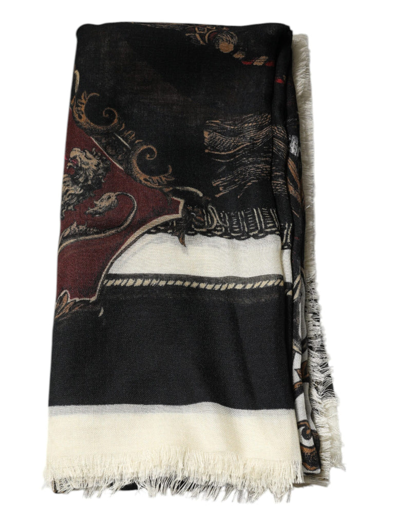 Foulard en cachemire imprimé multicolore Dolce &amp; Gabbana