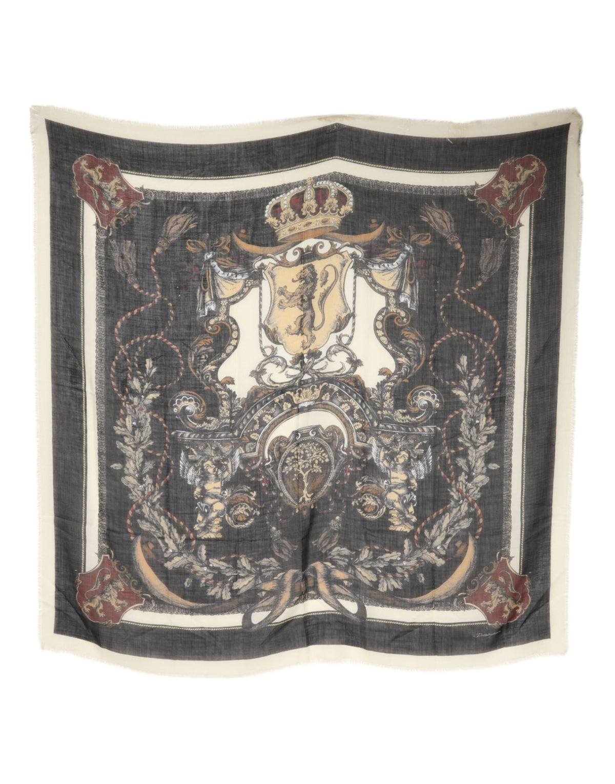 Foulard en cachemire imprimé multicolore Dolce &amp; Gabbana