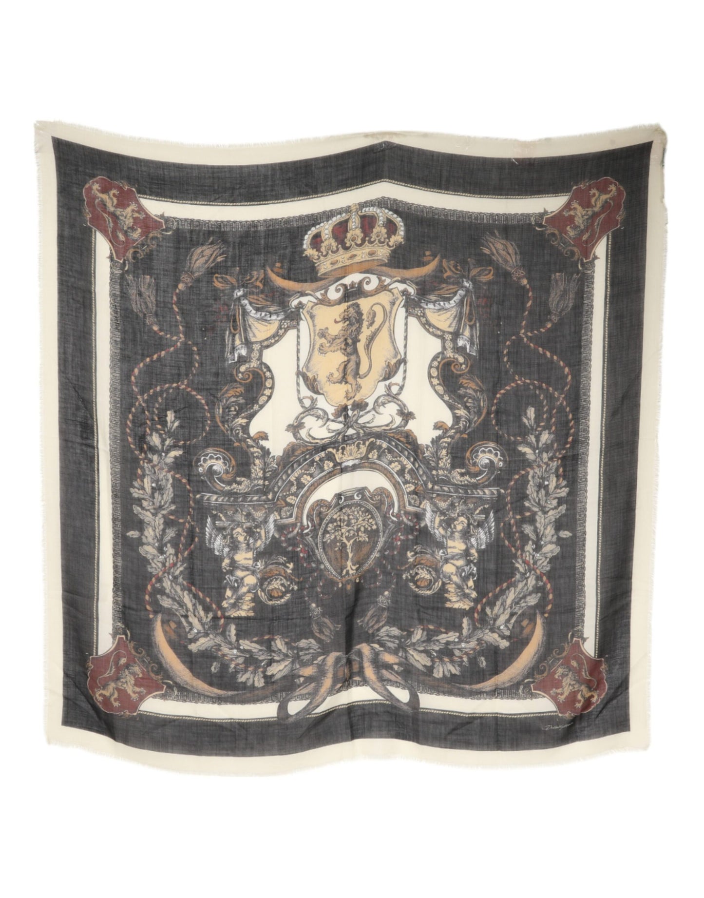 Foulard en cachemire imprimé multicolore Dolce &amp; Gabbana