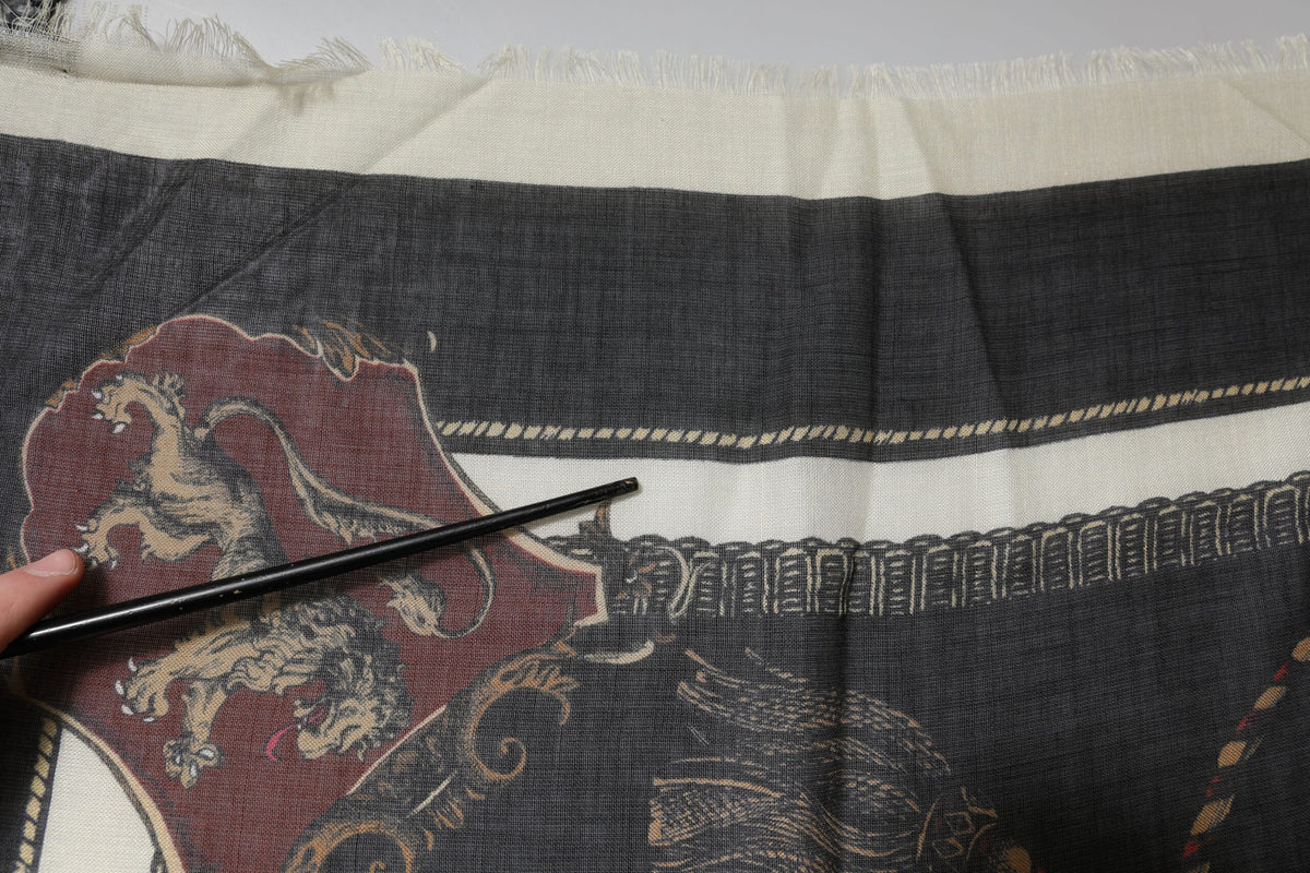 Foulard en cachemire imprimé multicolore Dolce &amp; Gabbana