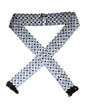 Foulard fin en soie à pois blancs et bleus Dolce &amp; Gabbana