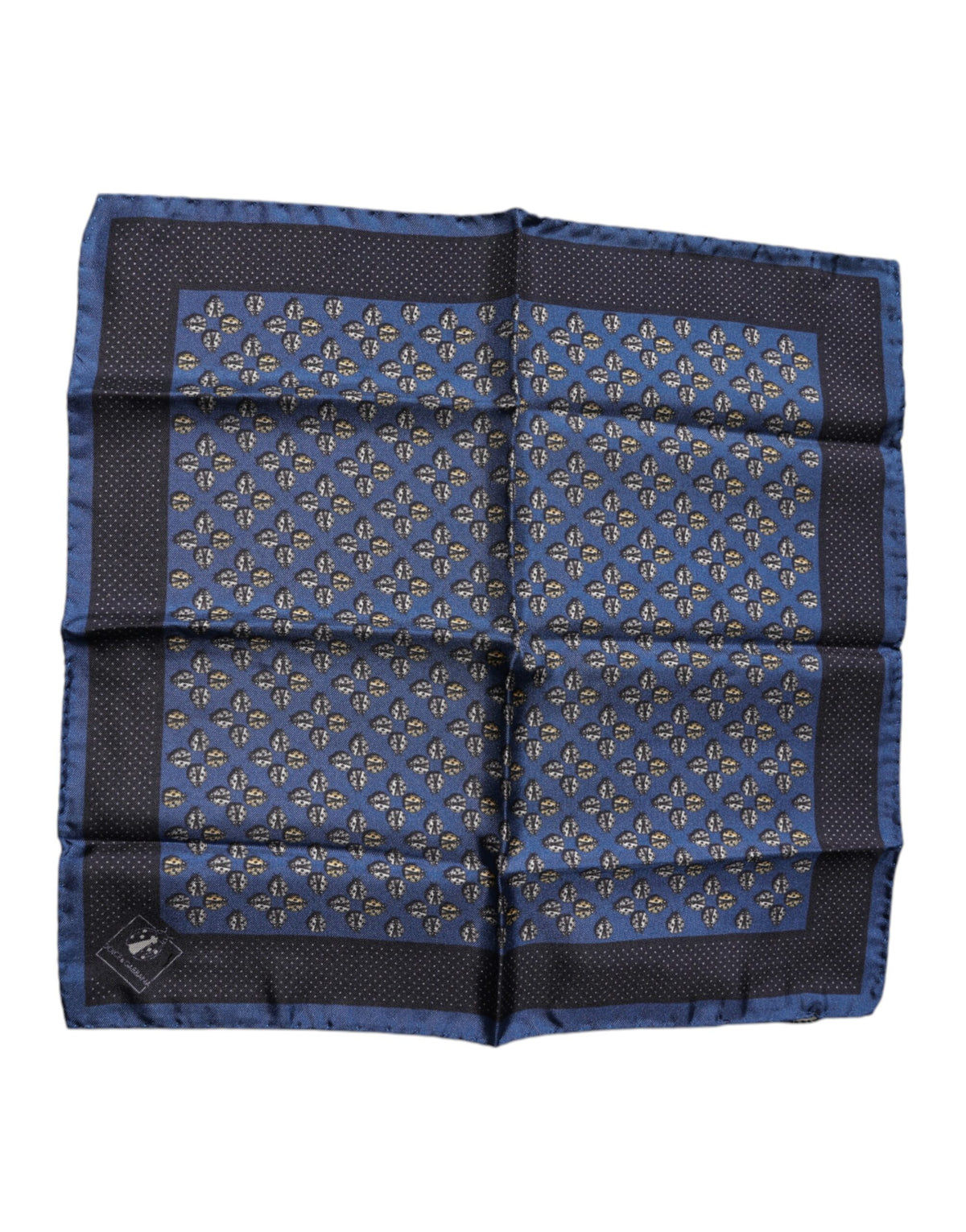 Foulard carré en soie Dolce &amp; Gabbana Blue Lady Bug
