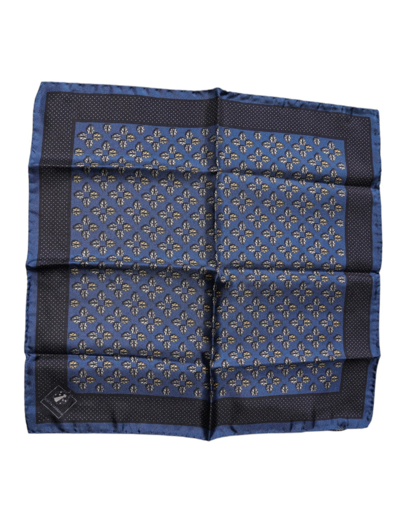 Foulard carré en soie Dolce &amp; Gabbana Blue Lady Bug