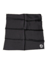Foulard carré Dolce &amp; Gabbana à logo couronne noire