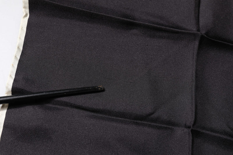 Foulard carré Dolce &amp; Gabbana à logo couronne noire