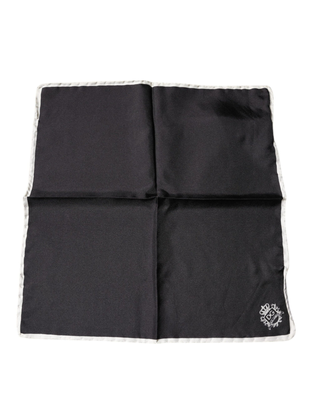 Foulard carré Dolce &amp; Gabbana à logo couronne noire