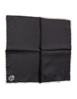Foulard carré Dolce &amp; Gabbana à logo couronne noire