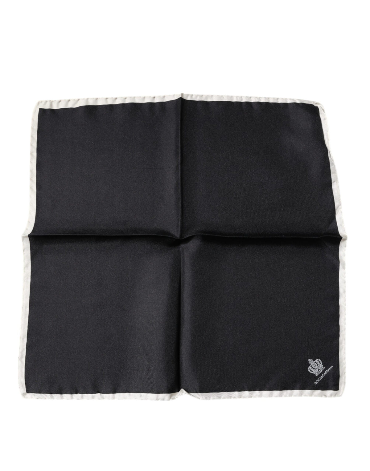 Foulard carré Dolce &amp; Gabbana à logo couronne noire