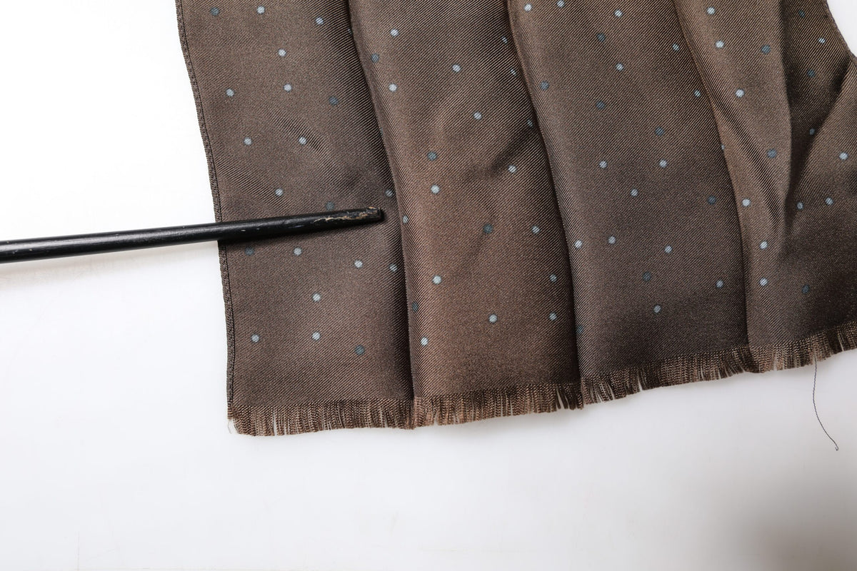 Foulard châle en soie fantaisie marron Dolce &amp; Gabbana