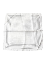 Foulard carré à pois blancs Dolce &amp; Gabbana