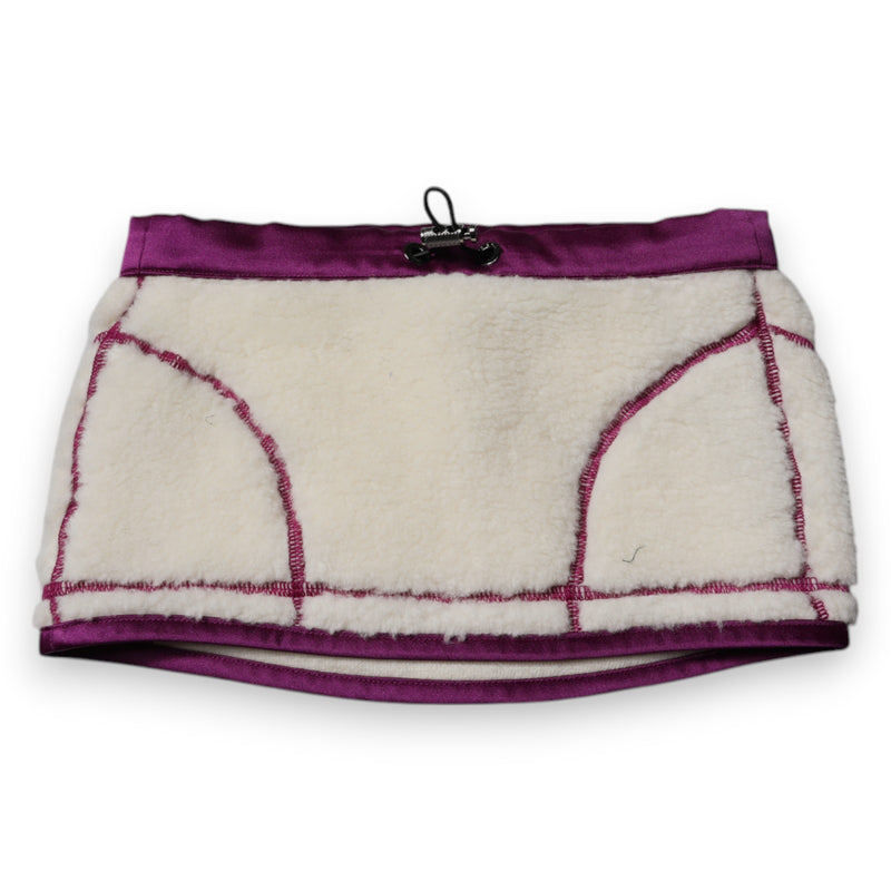 Dolce & Gabbana Écharpe Chauffe-Cou en Cachemire Blanc et Violet