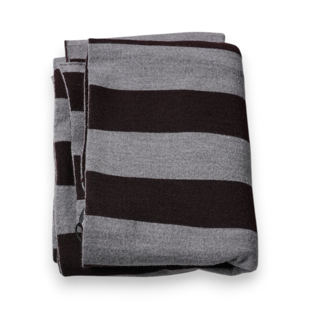 Foulard en laine à rayures noires et grises Dolce &amp; Gabbana